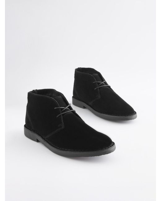 Next Blue Suede Desert Boots for men
