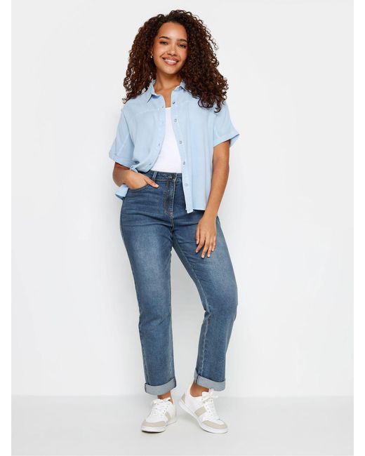 M Com Blue Boyfriend Jeans