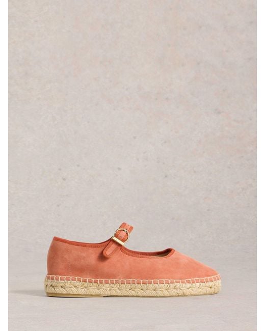 White Stuff Brown Mary Jane Espadrilles
