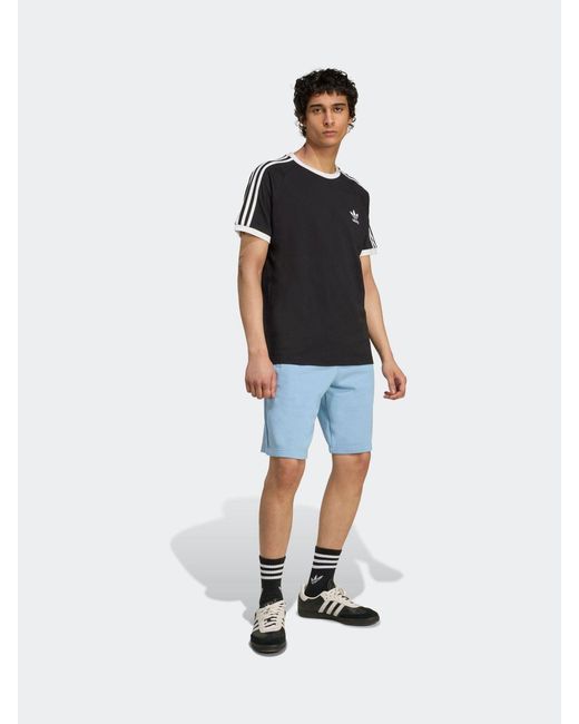 Adidas Originals Blue Trefoil Essentials Shorts for men