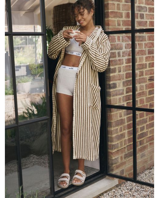 Self Natural Towelling Robe