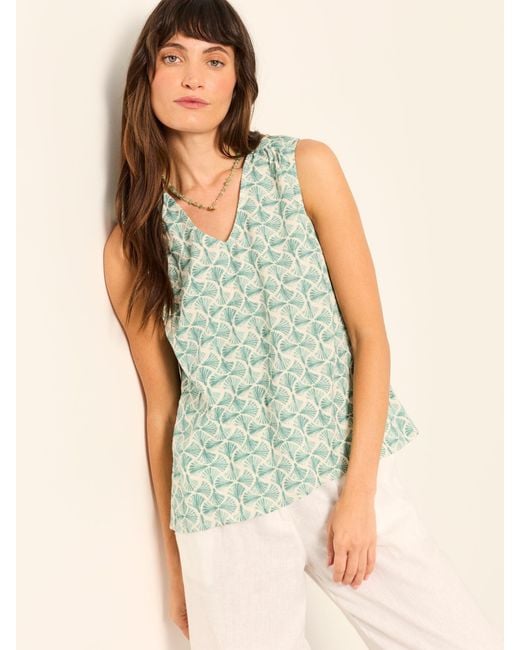 FatFace Green Fatface Etta Petite Cami