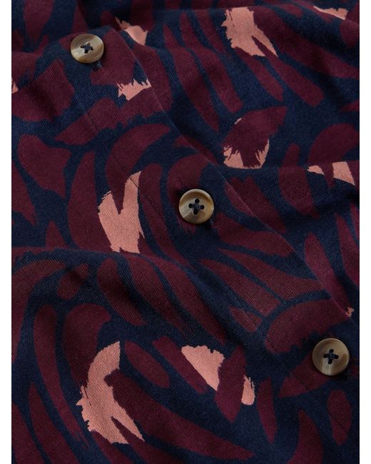 White Stuff Purple Rua Jersey Shirt Dress