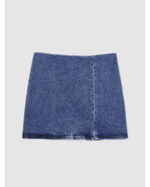 GOOD AMERICAN Blue Denim Skirt