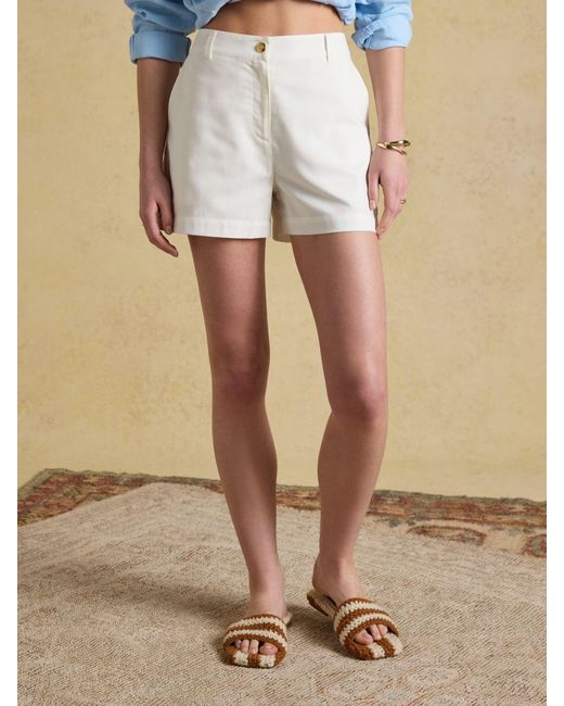 Joules Natural Buttoned Tailored Short