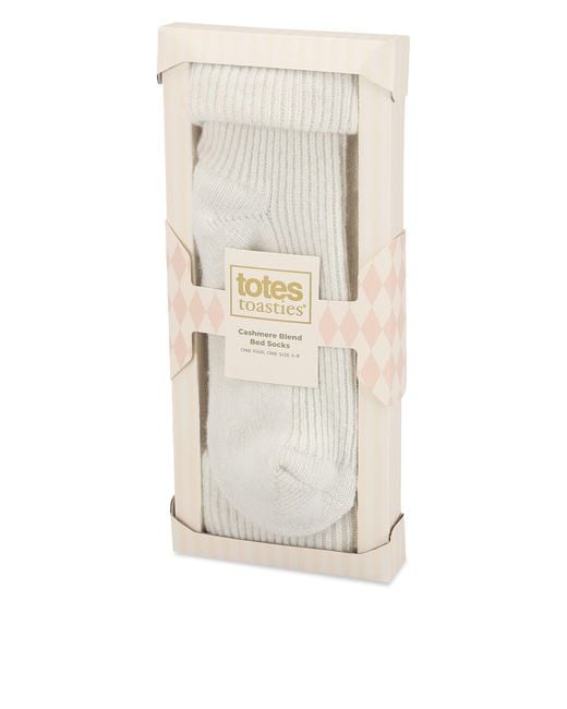 Totes Natural Cashmere Blend Bed Socks