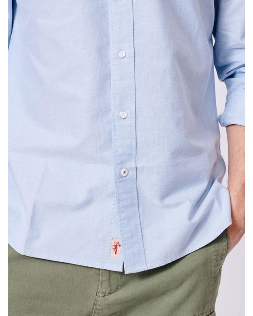 aubi White Alder Oxford 100% Cotton Shirt for men