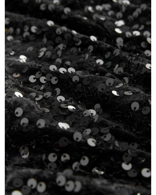 Next Black Square Neck Flippy Mini Sequin Dress