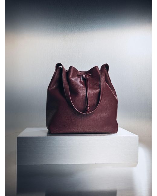 Smith & Soul Purple Faux Leather Bucket Bag