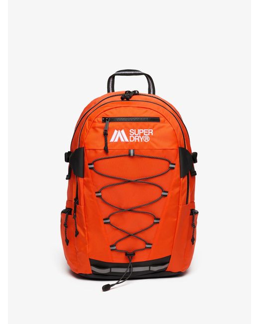 Superdry Orange Outdoor Logo Backpack