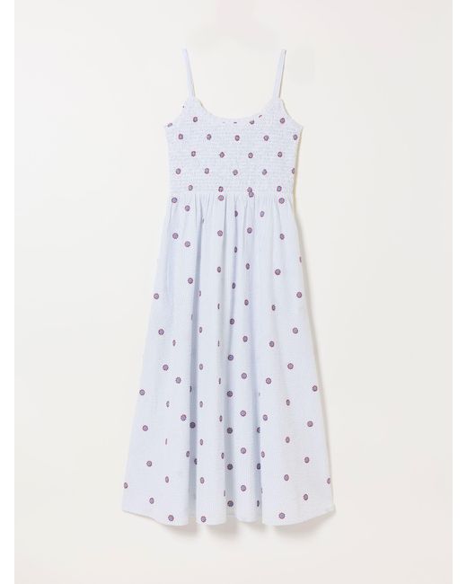 FatFace White Fatface Emmy Regular Midi Dress