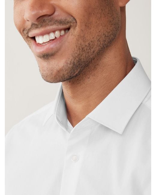 Next White Regular Fit Easy Care Single Cuff Smart Shirt for men