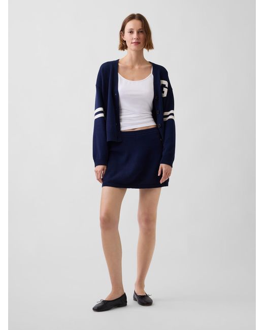 Gap Blue Mini Knitted Skort