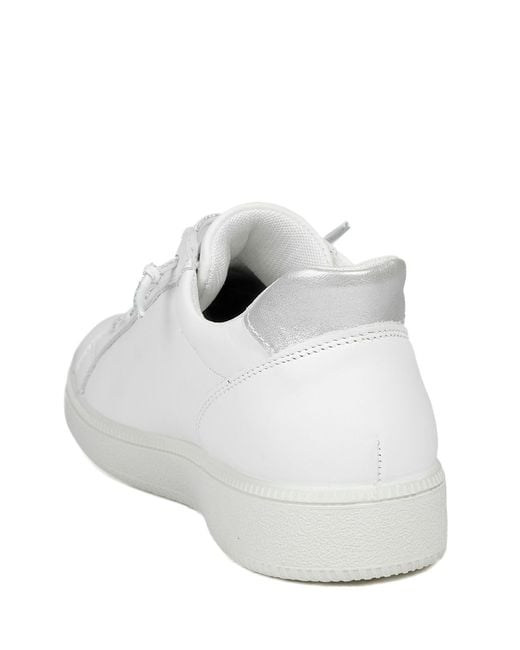 Jones Bootmaker White Jones Bootmaker Ainsley Leather Trainers