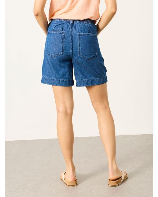 FatFace Blue Fatface Amberly Denim Shorts