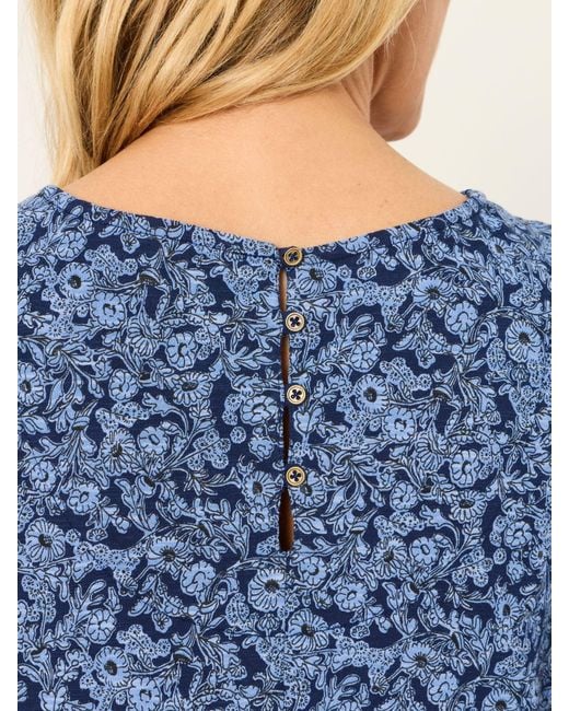 FatFace Blue Fatface Simone Floral Jersey Dress