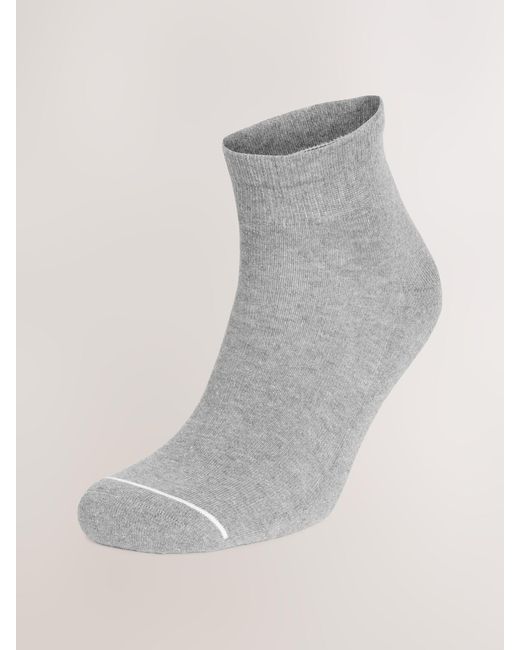 Next Black Cushioned Mid Trainer Socks for men