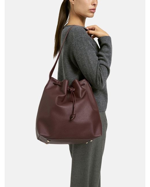 Smith & Soul Purple Faux Leather Bucket Bag