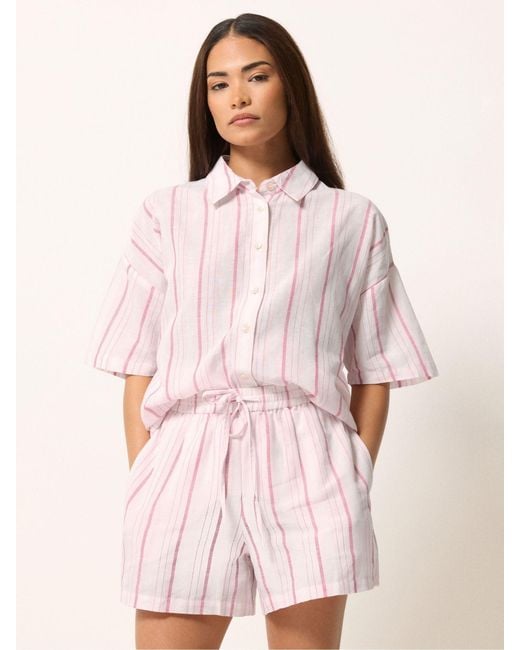 PixieGirl Petite Pink Striped Shorts