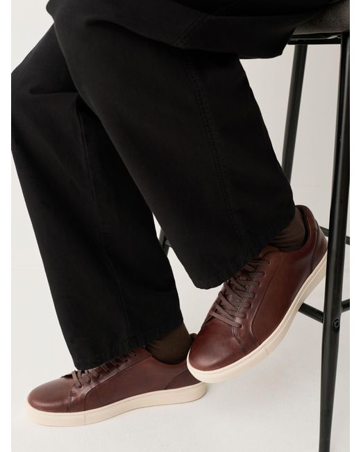 Next Brown Leather Trainers for men