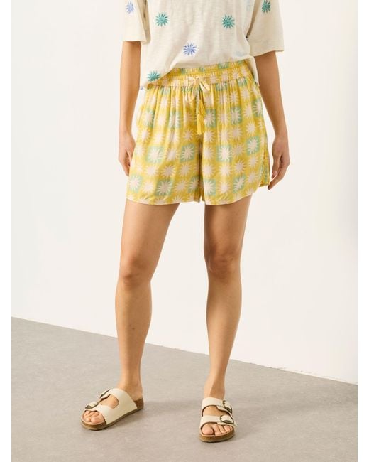 FatFace Yellow Fatface Fiona Flippy Shorts
