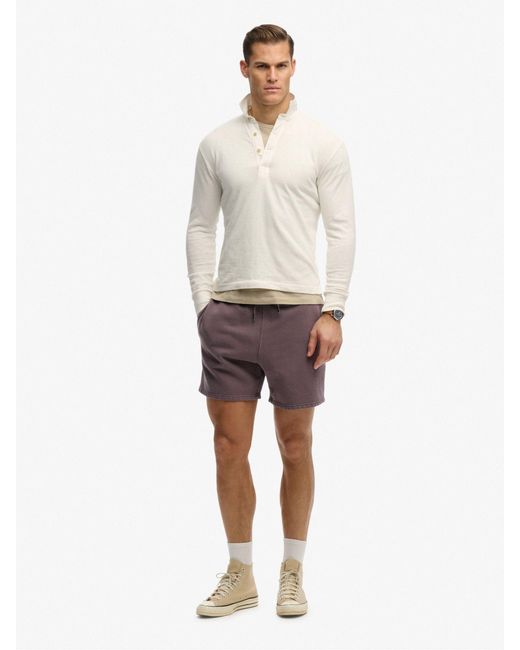 Superdry Purple Micro Logo Shorts for men