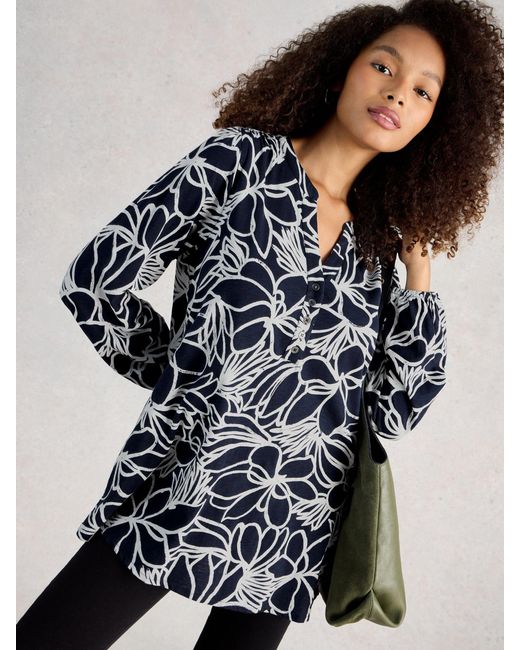 White Stuff Blue Phoebe Tunic