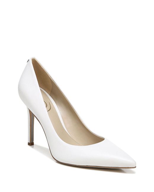 Sam Edelman White Hazel Pointed Toe Heels