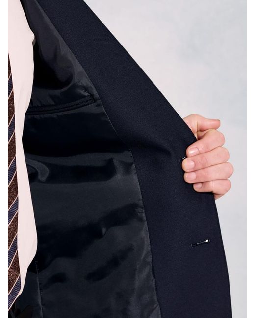 Brook Taverner Blue Wool Blend Blazer for men