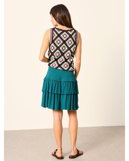 FatFace Green Fatface Maelle Regular Skirt