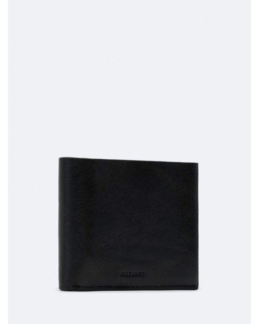 AllSaints Black Allsaints Axis Wallet for men