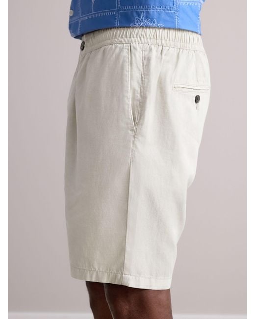 Next Natural Premium Soft Touch Linen Blend Elasticated Waist Shorts for men