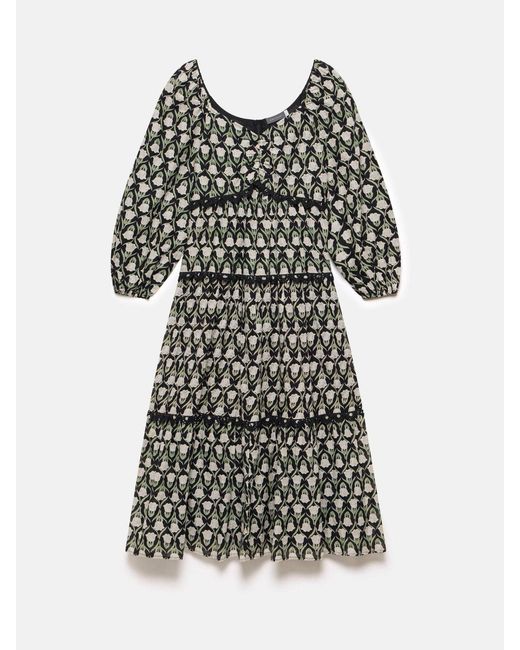 Mint Velvet Black Floral Print Maxi Dress