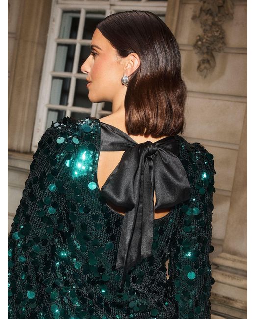 Gold Green And Black Sequin Dress Friends Like These Women's Green X Lucy Mecklenburgh Long Sleeve Disco Sequin Mini Dress With Tie Gold Green And Black Sequin Dress Friends Like These Women's Green X Lucy Mecklenburgh Long Sleeve Disco Sequin Mini Dress With Tie
