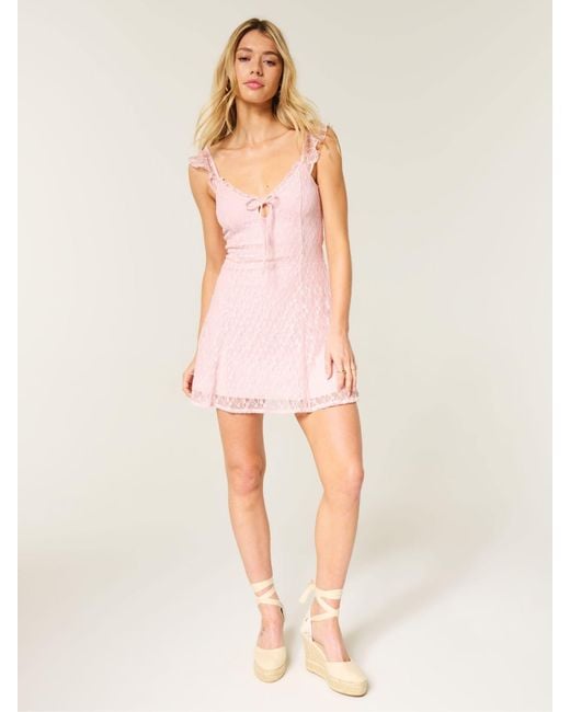 pink hollister dress Dresses Try-On! My Top Picks & Sizing Tips The Hollister V Neck A Women's Satin Back Bow Bodycon