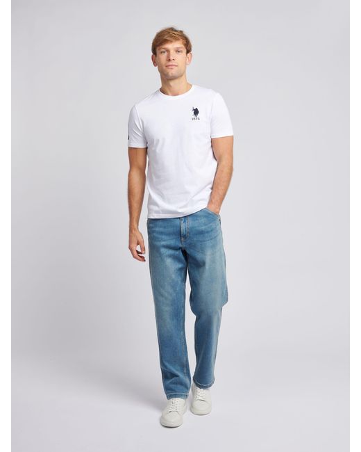 U.S. POLO ASSN. U. S. Polo Assn. Regular Fit Player 3 T-Shirt in White für Herren