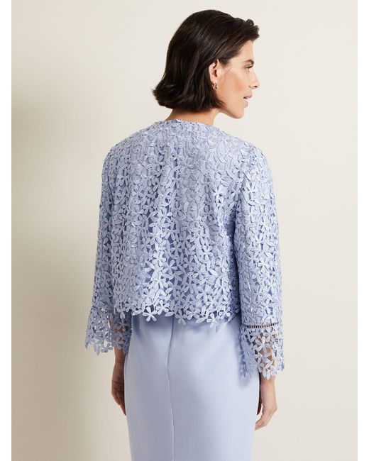 Phase Eight Blue Daisy Jacket