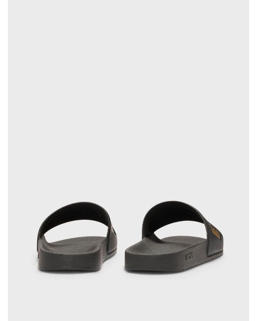 Boss Black Large Logo Sliders for men