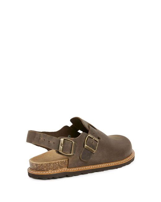 Celtic & Co. Brown Welt Sole Slingback Clogs