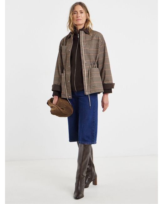 JD Williams Brown Cinched Waist Barn Jacket