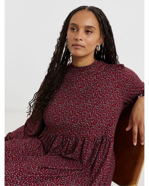 Simply Be Red Supersoft Midi Dress