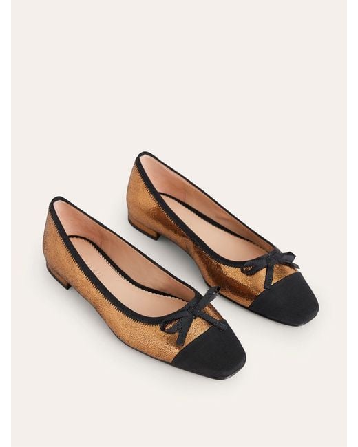 Boden Blue Toe Cap Ballet Flats