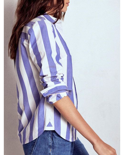 Boden Blue Sienna Cotton Shirt