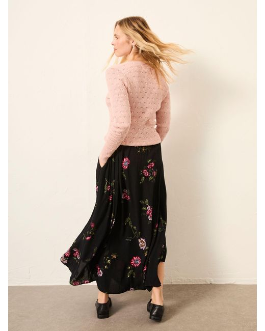 FatFace Pink Fatface Willow Midi Skirt