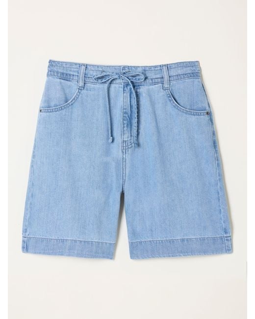 FatFace Blue Fatface Amberly Denim Shorts