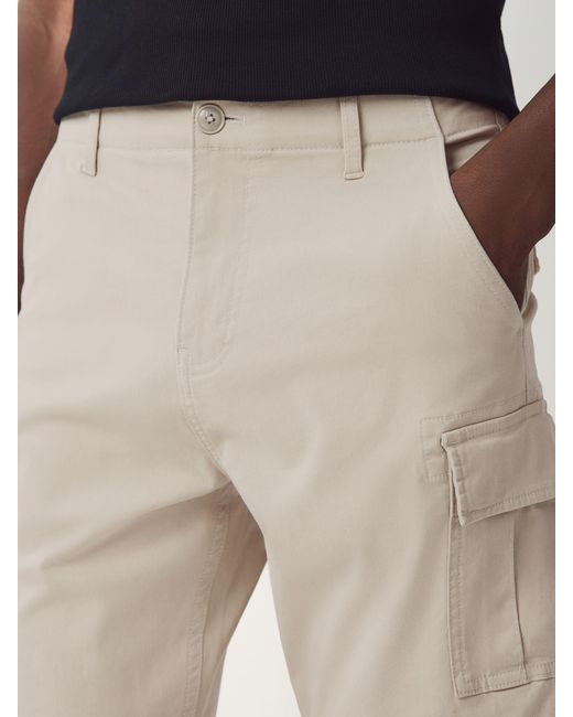 Next Natural Stretch Cargo Shorts for men