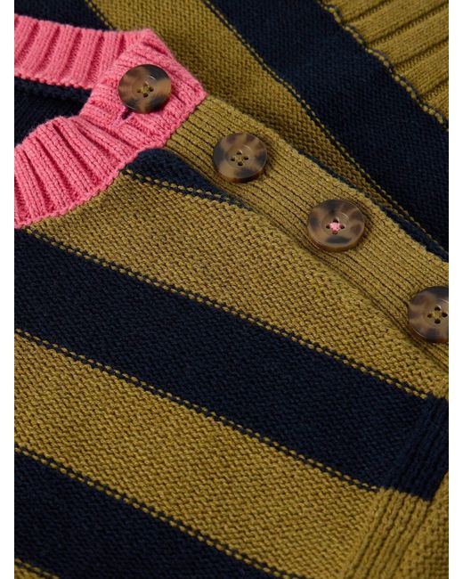 White Stuff Green Stuff Bea Button Cotton Jumper