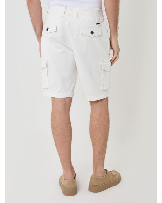 Threadbare White Cargo Shorts for men
