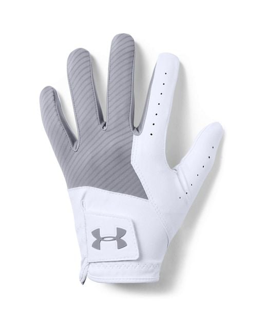 Under Armour White Golf Mdeal Gloves for men