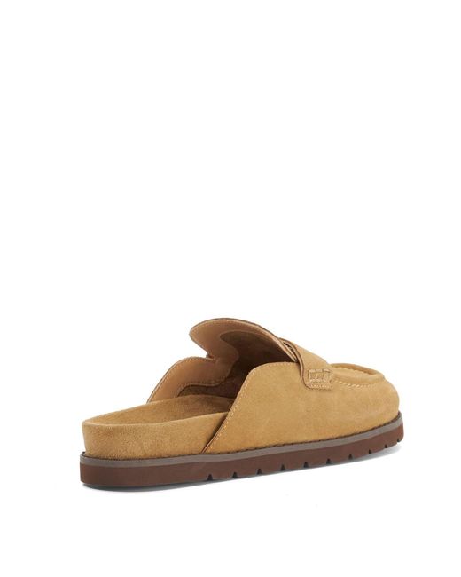 Dune White Goldens Suede Mules
